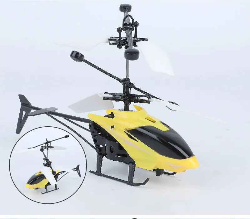 Wiederaufladbarer Mini RC Helikopter – Fernsteuerbarer Spielzeug-Drohne für Kinder mit USB-Ladung