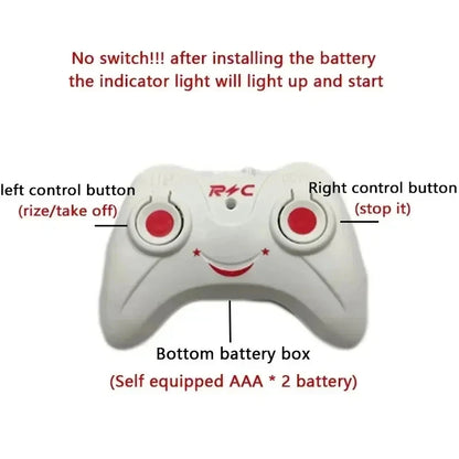 Wiederaufladbarer Mini RC Helikopter – Fernsteuerbarer Spielzeug-Drohne für Kinder mit USB-Ladung