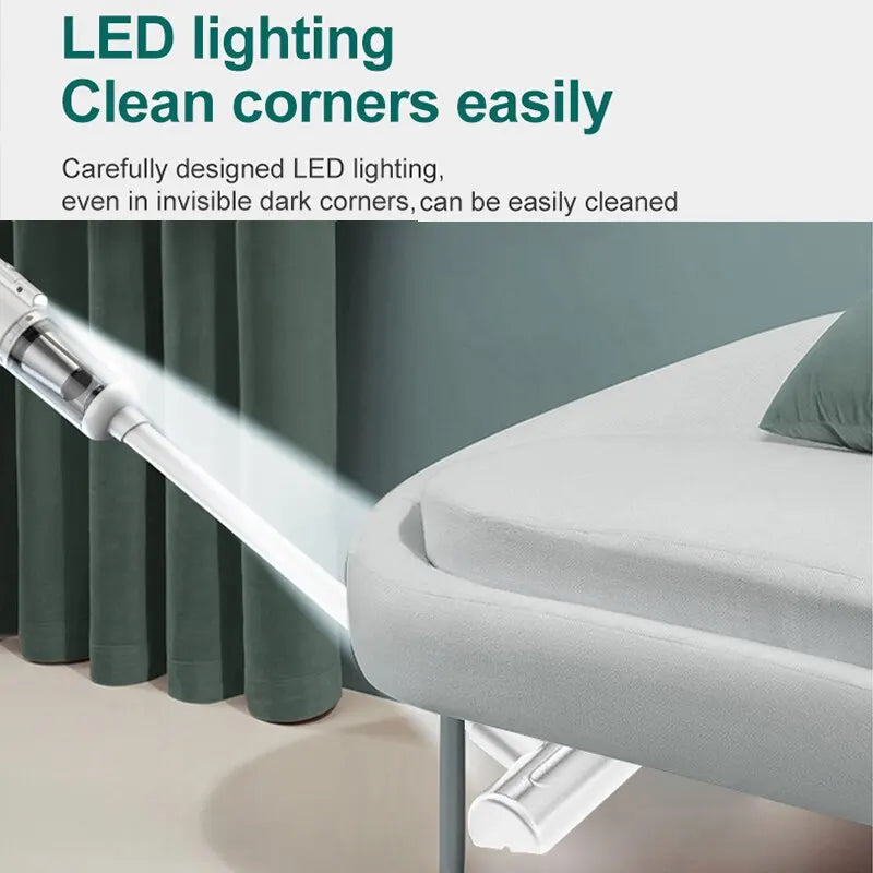 Kabelloser Handstaubsauger 15000Pa – Nass & Trocken – HEPA-Filter, 120 W – Für Auto, Boden & Haushalt