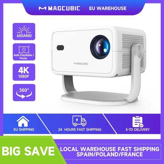 Magcubic L018 Beamer – 1080P, 650 ANSI Lumen, Android 11, WiFi6 & BT5.2