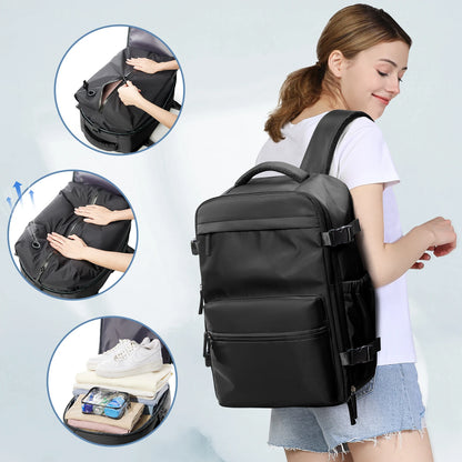 Reiserucksack mit Laptopfach 20–35 L – Expandierbarer Business- & Schulrucksack für Damen & Herren