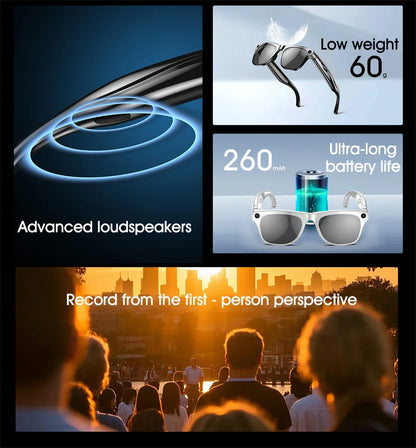 Xiaomi Smart Glasses mit 4K Kamera & AI Sprachsteuerung – Bluetooth, 260 mAh Akku, Anrufe & Musiksteuerung