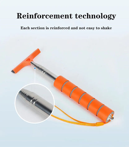 Teleskop Rückspiegel-Wischer für Autos – Universal Auto Glasreiniger mit Gummikopf & ausziehbarem Griff