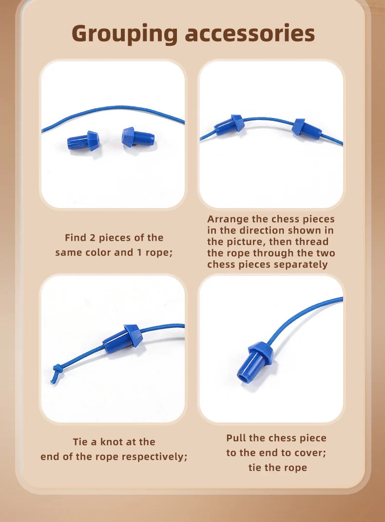 LPCBEC Rope Puzzle 2025 – Logikspiel für Kinder ab 14 Jahren mit Knoten-Challenge