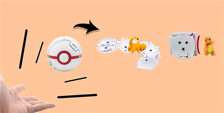 Pokémon Figur mit Pokéball – Pikachu, Glurak & Co. im Modell-Set von MINISO