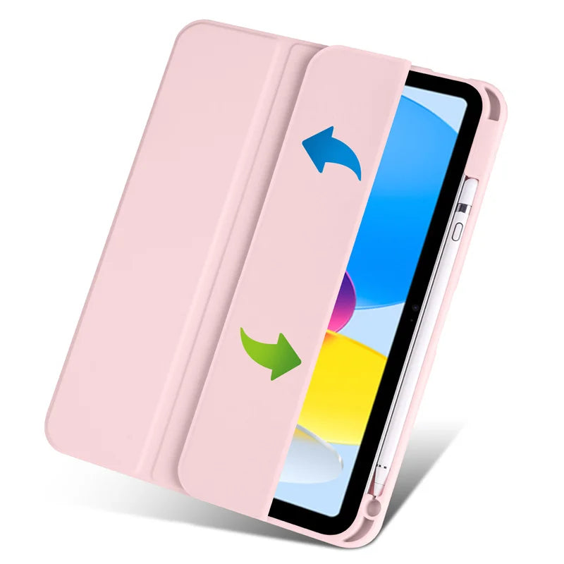 iPad Hülle mit Stifthalter & Standfunktion – Acryl Rückseite, stoßfest