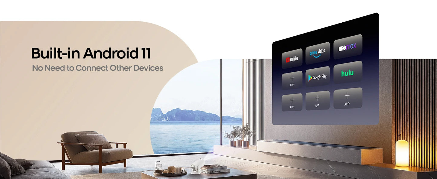 Magcubic HY300 Pro 4K Beamer – Android 11, 290 ANSI Lumen, WLAN & Bluetooth
