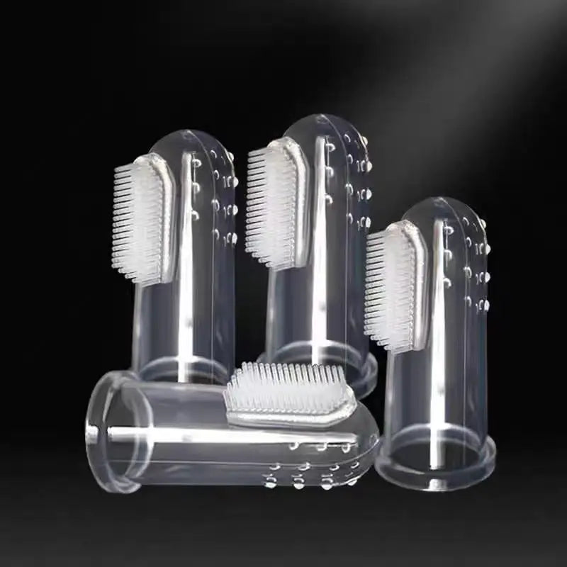 Silikon-Fingerzahnbürste für Haustiere – Zahnreinigung für Hunde & Katzen – gegen Zahnstein & Mundgeruch – 1/3/6 Stück