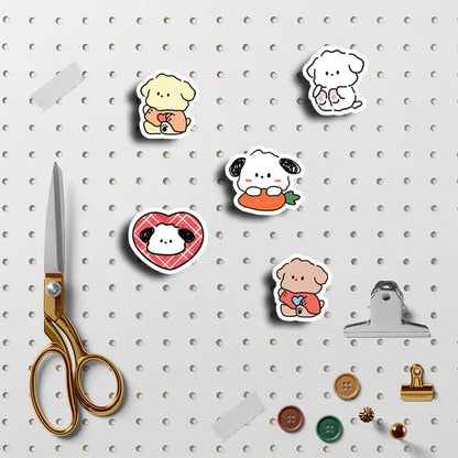 100 Stück Hundesticker – Niedliche Tiermotive für Laptop, DIY & Schulbedarf – Wasserfest & vielseitig