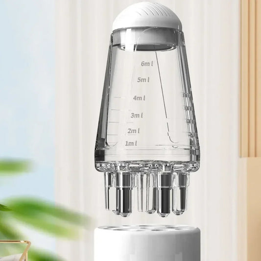 Mini Kopfhaut-Massagekamm mit Flüssigkeitsapplikator – Haaröl- und Serum-Aufsatz gegen Haarausfall