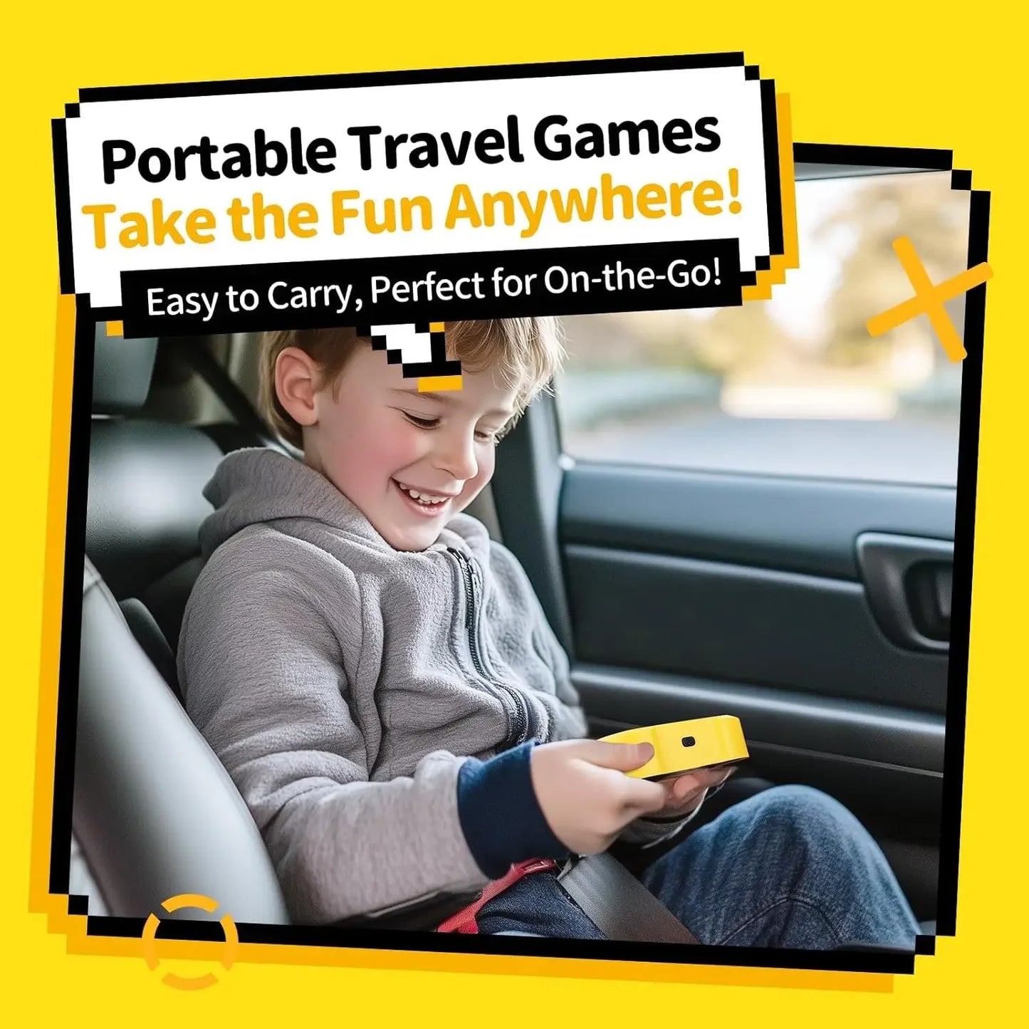 Elektronisches Tic-Tac-Toe Spiel – Tragbare 3-in-1 Konsole für Kinder & Erwachsene, Lernspiel mit Memory- und Reaktionsmodus