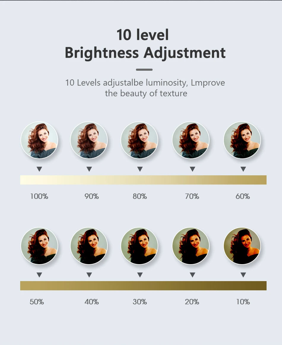 10" Selfie Ringlicht mit Stativ – LED-Ringleuchte für Video & Livestream