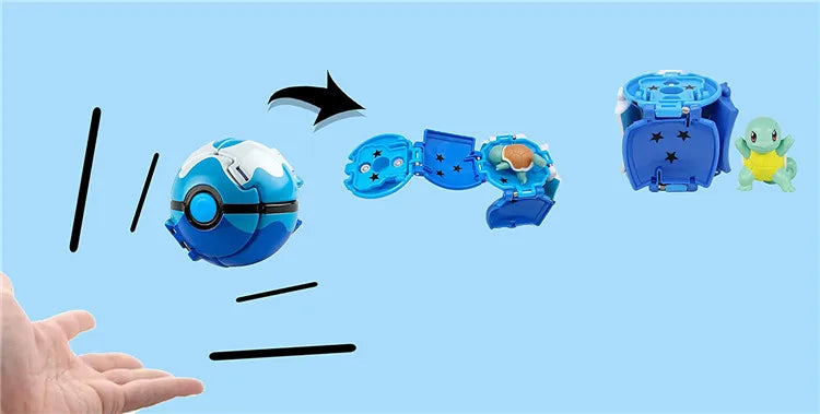 Pokémon Figur mit Pokéball – Pikachu, Glurak & Co. im Modell-Set von MINISO