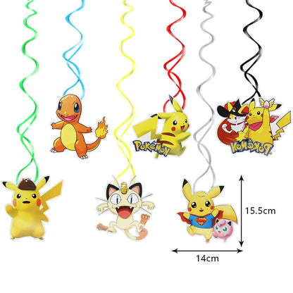 Pokemon Geburtstag Party Dekoration Neue Blitz Pikachu Ballon Für Kinder Event Liefert Einweg Geschirr Banner Hintergrund