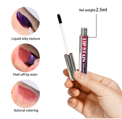 Korean Lip Tint Peel Off – Matte Lip Ink, langanhaltend & wasserfest, 3 Farben