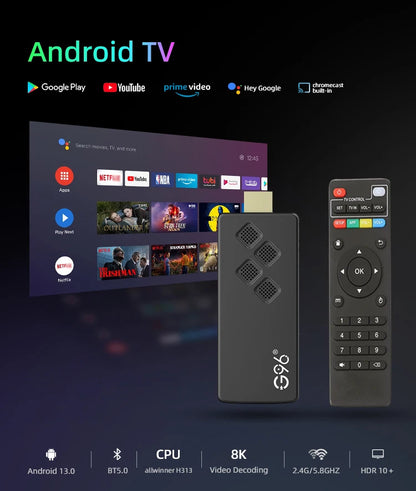 KANAVI G96 TV Stick – 8K Android 13 HDMI Streaming Dongle mit 2GB RAM