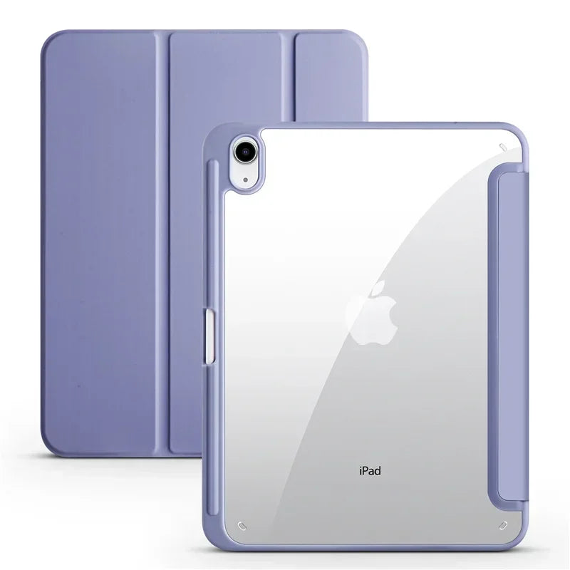 iPad Hülle mit Stifthalter & Standfunktion – Acryl Rückseite, stoßfest