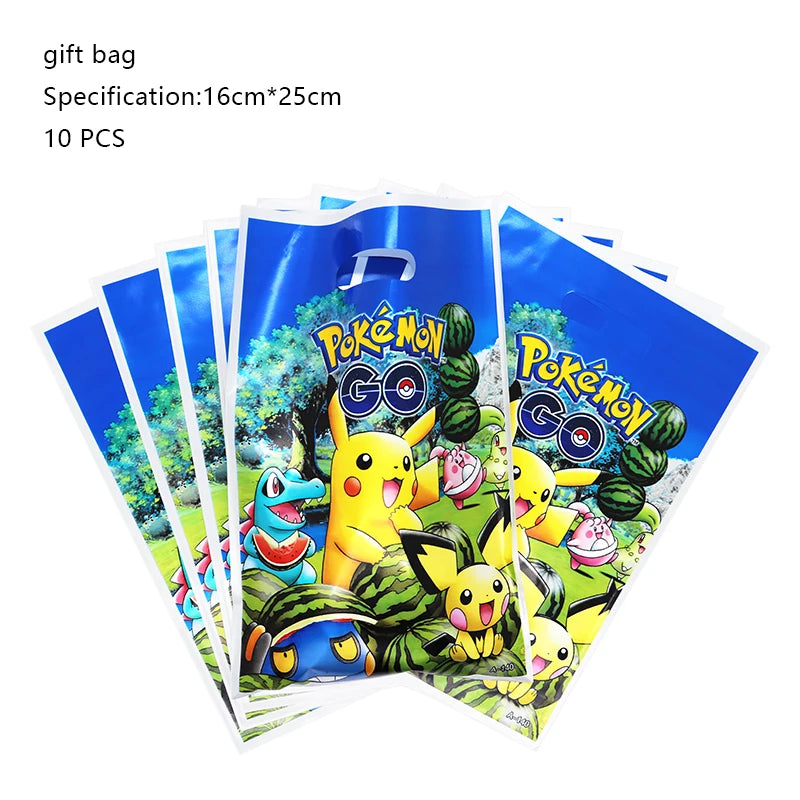 Pokemon Geburtstag Party Dekoration Neue Blitz Pikachu Ballon Für Kinder Event Liefert Einweg Geschirr Banner Hintergrund