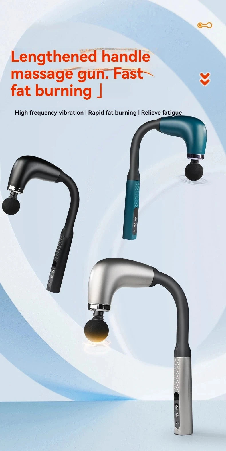 HOMEFISH Elektrischer Massagehammer GB‑868 – Handmassagegerät für Rücken & Körper, CE-zertifiziert