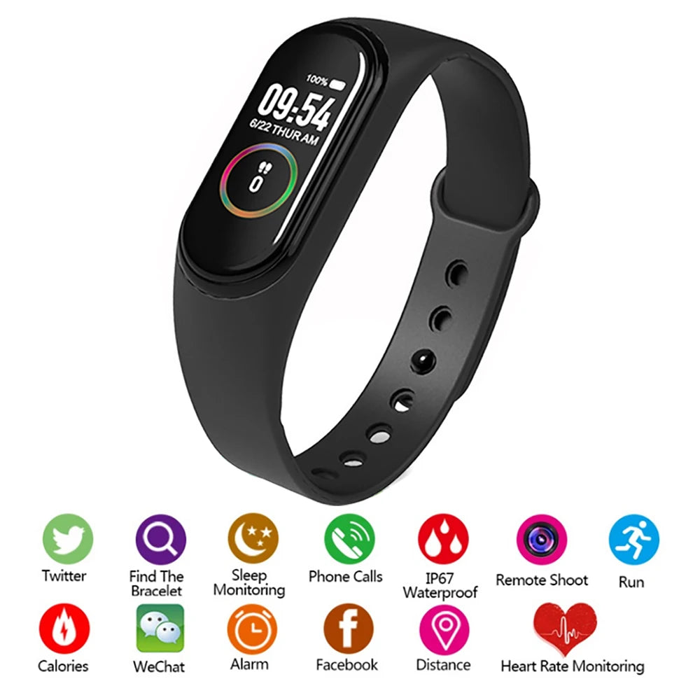 WYMECT Smart Fitness-Armband – Herzfrequenz & IP65 wasserdicht