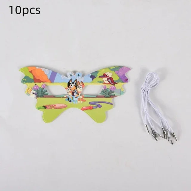 Bluey Ballons Blueies Cartoon Hund Ballon Bingoed Alles Gute zum Geburtstag Banner Geschirr Hintergrund Party Dekorationen Kind Kuchen Topper