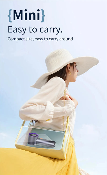 Seavidar Mini Handventilator – Tragbare USB-Klimaanlage mit 6 Lüftern & 199 Windstufen