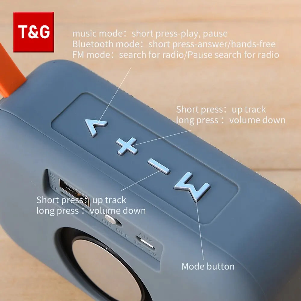 TG506 Mini Bluetooth Lautsprecher – wasserdicht, mit FM & TF-Karte