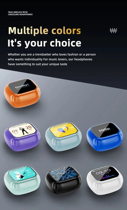 Übersetzungs-Kopfhörer mit Touch-Steuerung – Bluetooth 5.4 Headset mit Echtzeit-Übersetzung in 144 Sprachen – Noise Cancelling & Ladecase