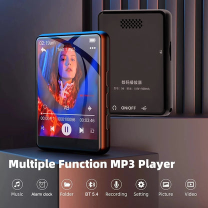 AideeMaster MP3-Player – 128 GB, Bluetooth 5.4, Touchscreen & HiFi-Sound
