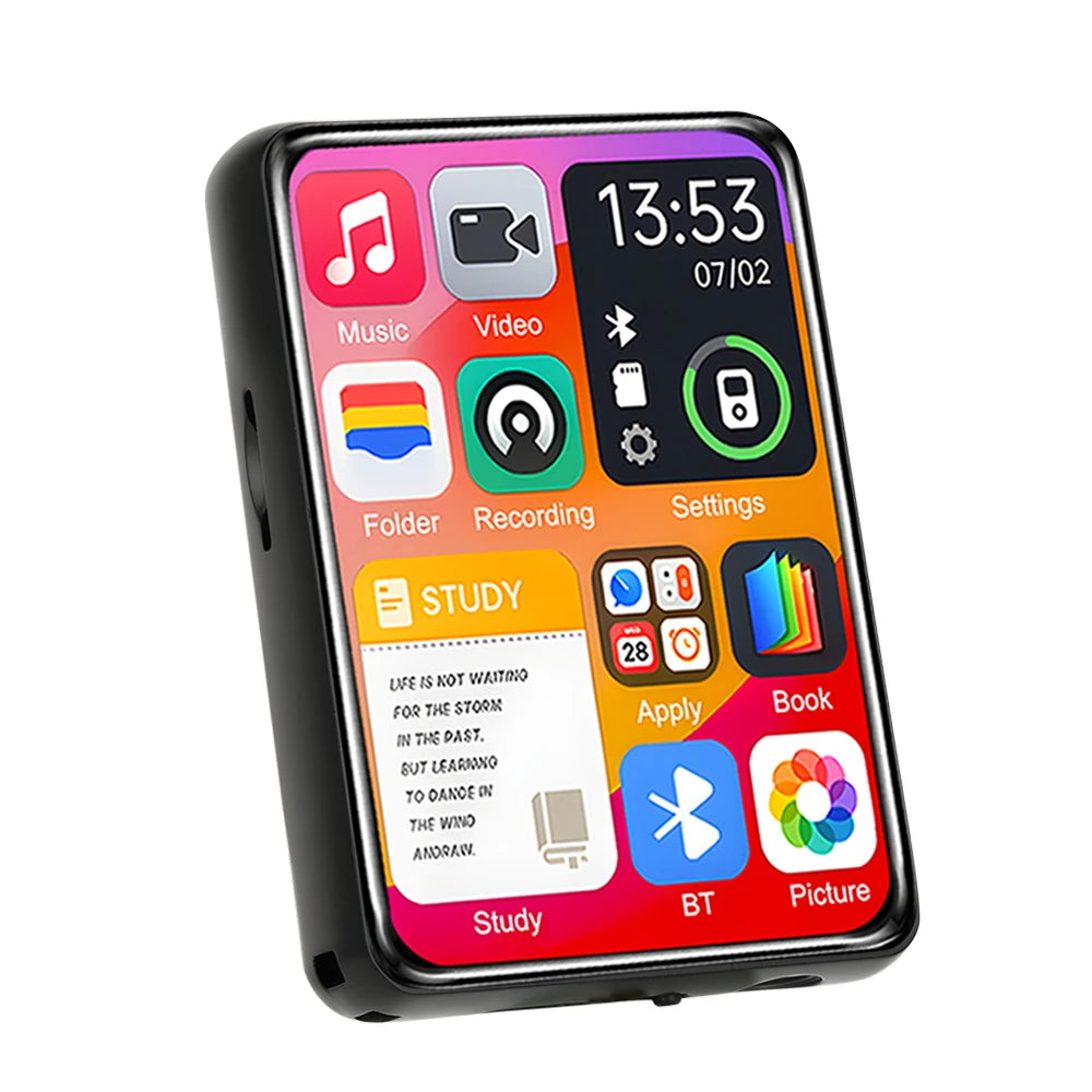 AideeMaster MP3-Player – 128 GB, Bluetooth 5.4, Touchscreen & HiFi-Sound