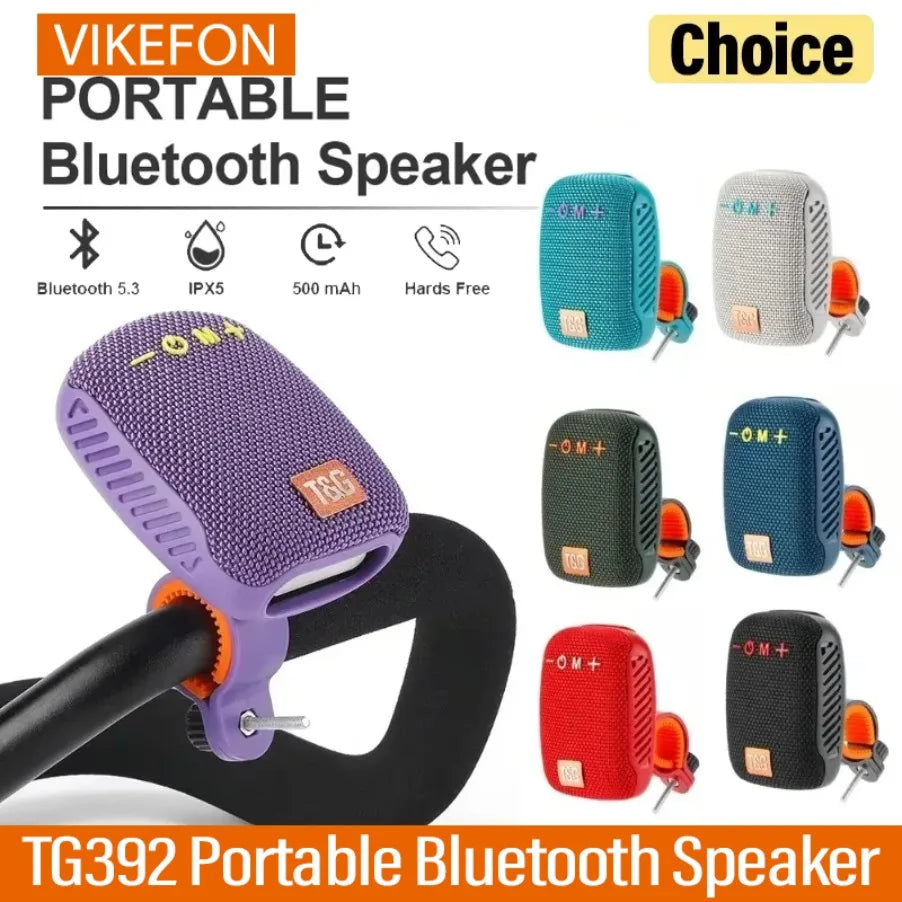 Outdoor Fahrrad TG392 Tragbare Bluetooth Lautsprecher TWS Wireless Mini Bass FM Radio Soundbar Boombox Reiten Musik Spielen Lautsprecher