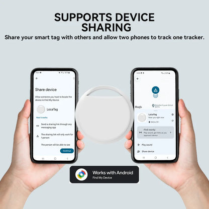Bluetooth GPS Tracker für Android – Schlüssel- & Haustierfinder – kompatibel mit Google Find My App – Smart Tag mit langer Batterielaufzeit