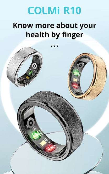 COLMI R10 Smart Ring mit Ladeetui – Gesundheits- & Schlaftracker, 5ATM wasserdicht, für Damen & Herren
