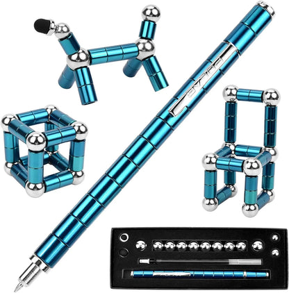Magnetischer Fidget-Stift mit 13 Ringen – Deformationsstift gegen Stress & Langeweile, Kreativspielzeug & Geschenkidee