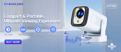 Magcubic L018 Beamer – 1080P, 650 ANSI Lumen, Android 11, WiFi6 & BT5.2