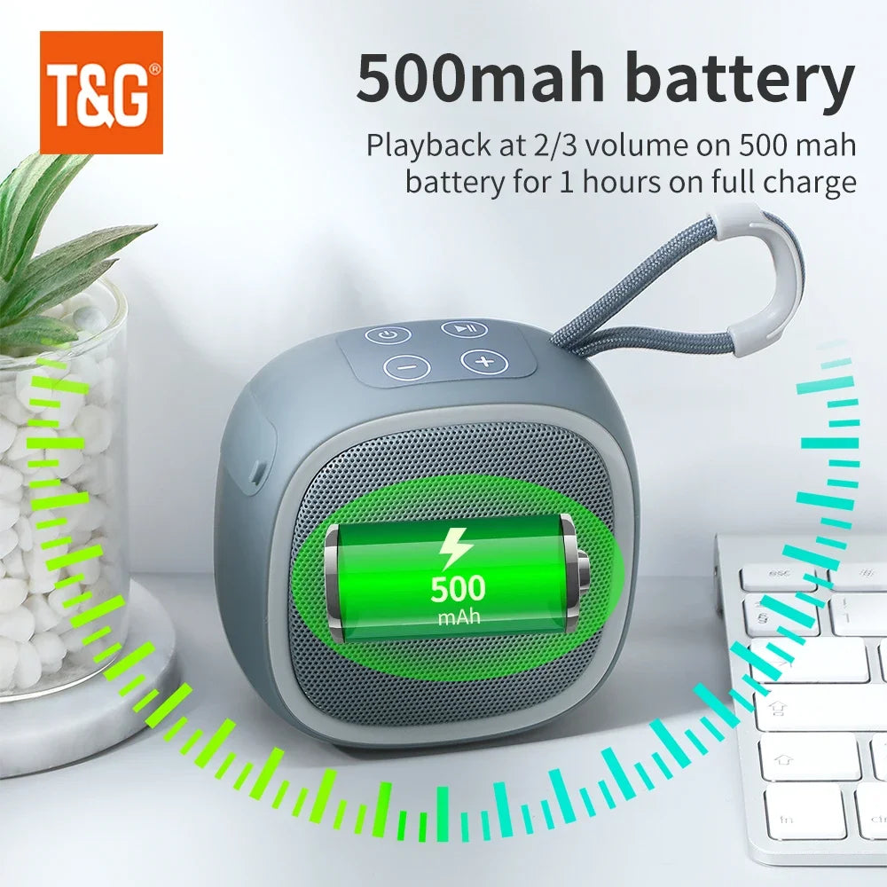 TG659 Mini Bluetooth Lautsprecher – TWS, TF-Karte & Radio, 5.3 kabellos