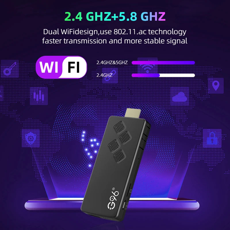 KANAVI G96 TV Stick – 8K Android 13 HDMI Streaming Dongle mit 2GB RAM