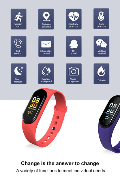 WYMECT Smart Fitness-Armband – Herzfrequenz & IP65 wasserdicht