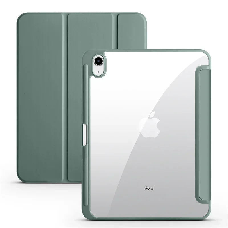 iPad Hülle mit Stifthalter & Standfunktion – Acryl Rückseite, stoßfest