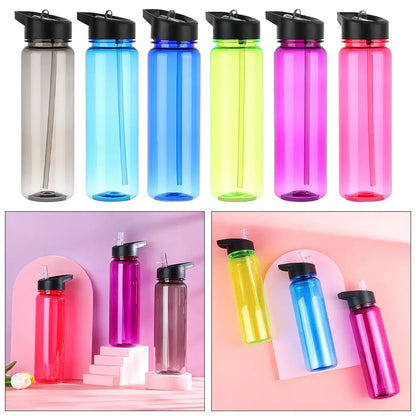 750ml Sport-Trinkflasche mit Strohhalm – Auslaufsicher & BPA-frei