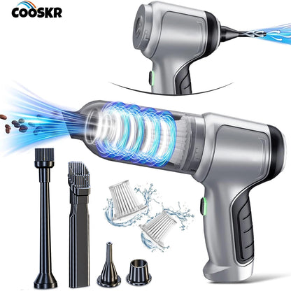 Handstaubsauger 95000PA, kabellos und leistungsstark, ideal für Auto und Haushalt - Bild 1