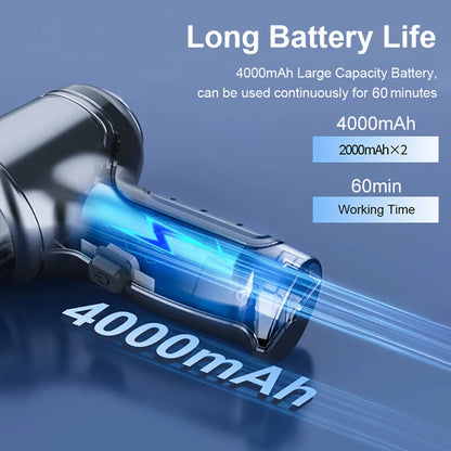 Handstaubsauger 95000PA, kabellos und leistungsstark, ideal für Auto und Haushalt - Bild 4